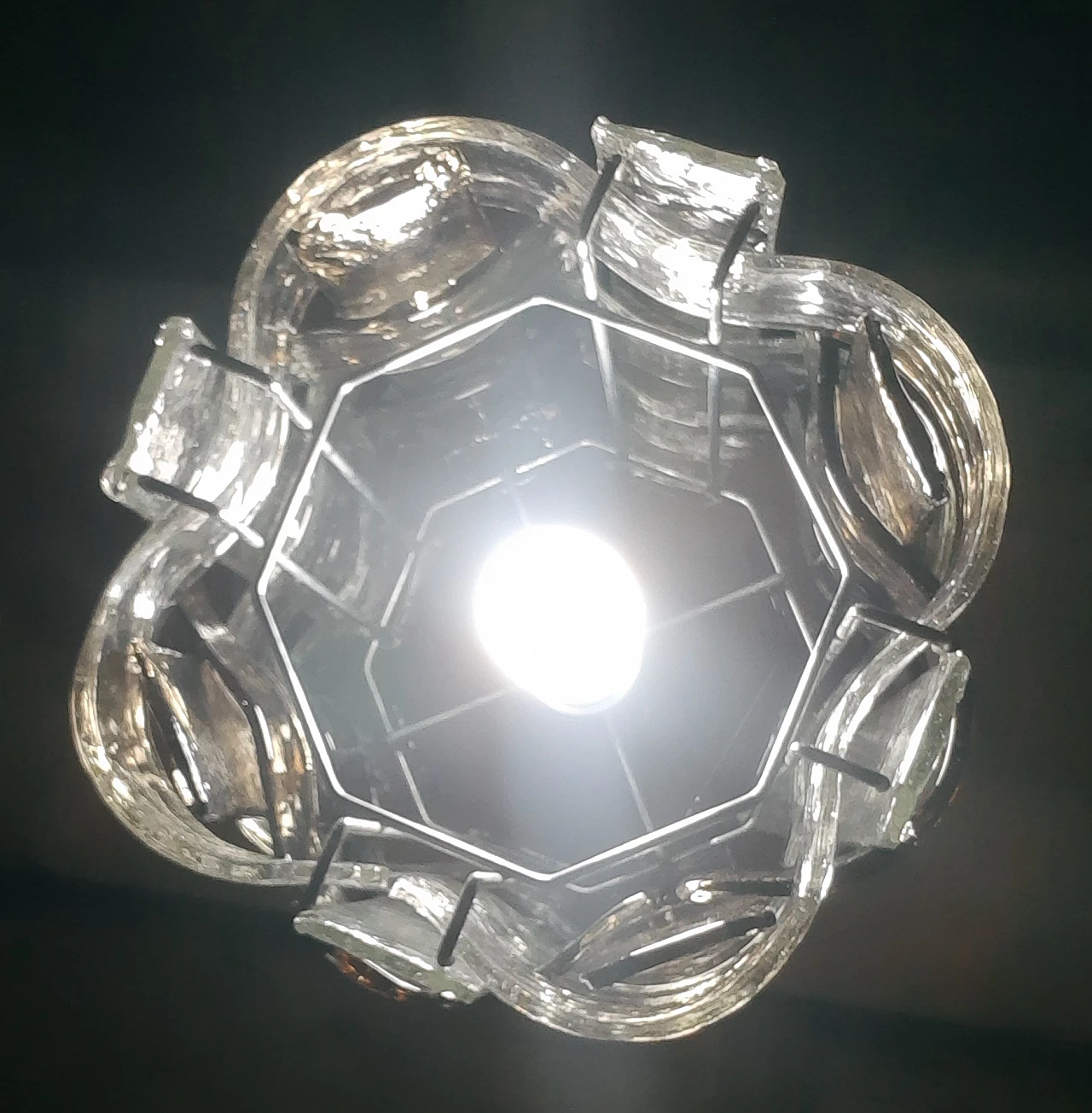 Ceiling lamp in Murano glass by C. Nason for AV Mazzega, 1960s 21