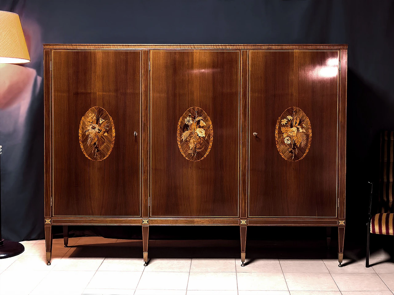 Credenza con vano bar di P. Maggi per Marelli & Coli, anni '50 6