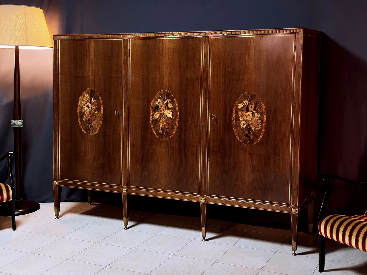Credenza con vano bar di P. Maggi per Marelli & Coli, anni '50 8