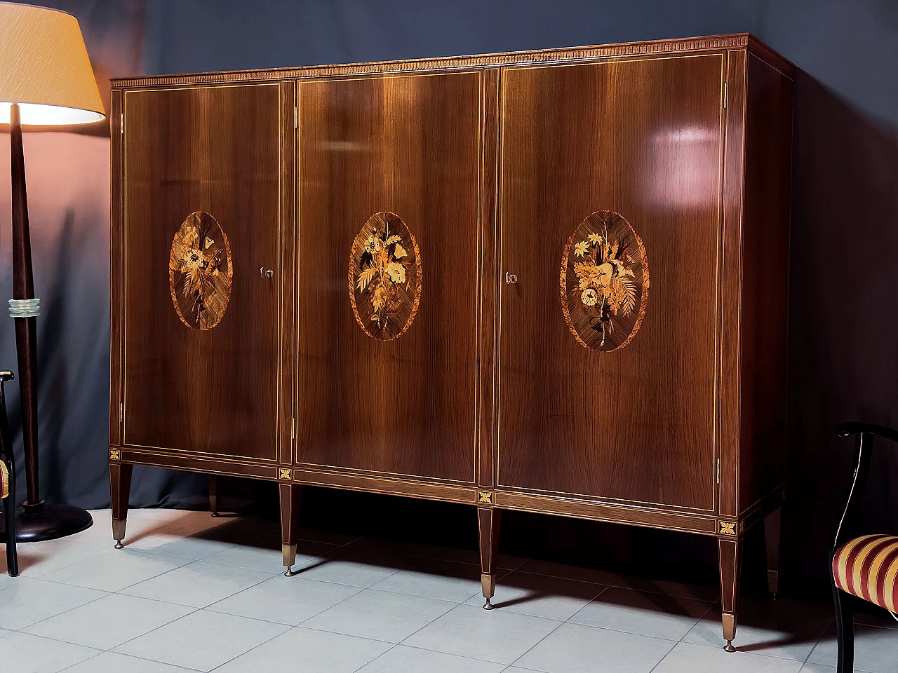 Credenza con vano bar di P. Maggi per Marelli & Coli, anni '50 13