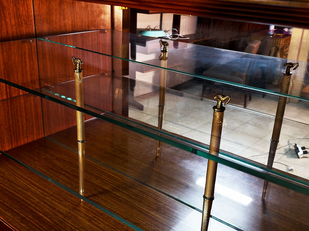 Credenza con vano bar di P. Maggi per Marelli & Coli, anni '50 16