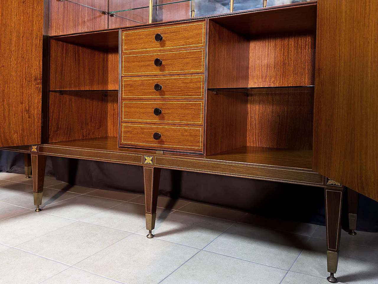 Credenza con vano bar di P. Maggi per Marelli & Coli, anni '50 17