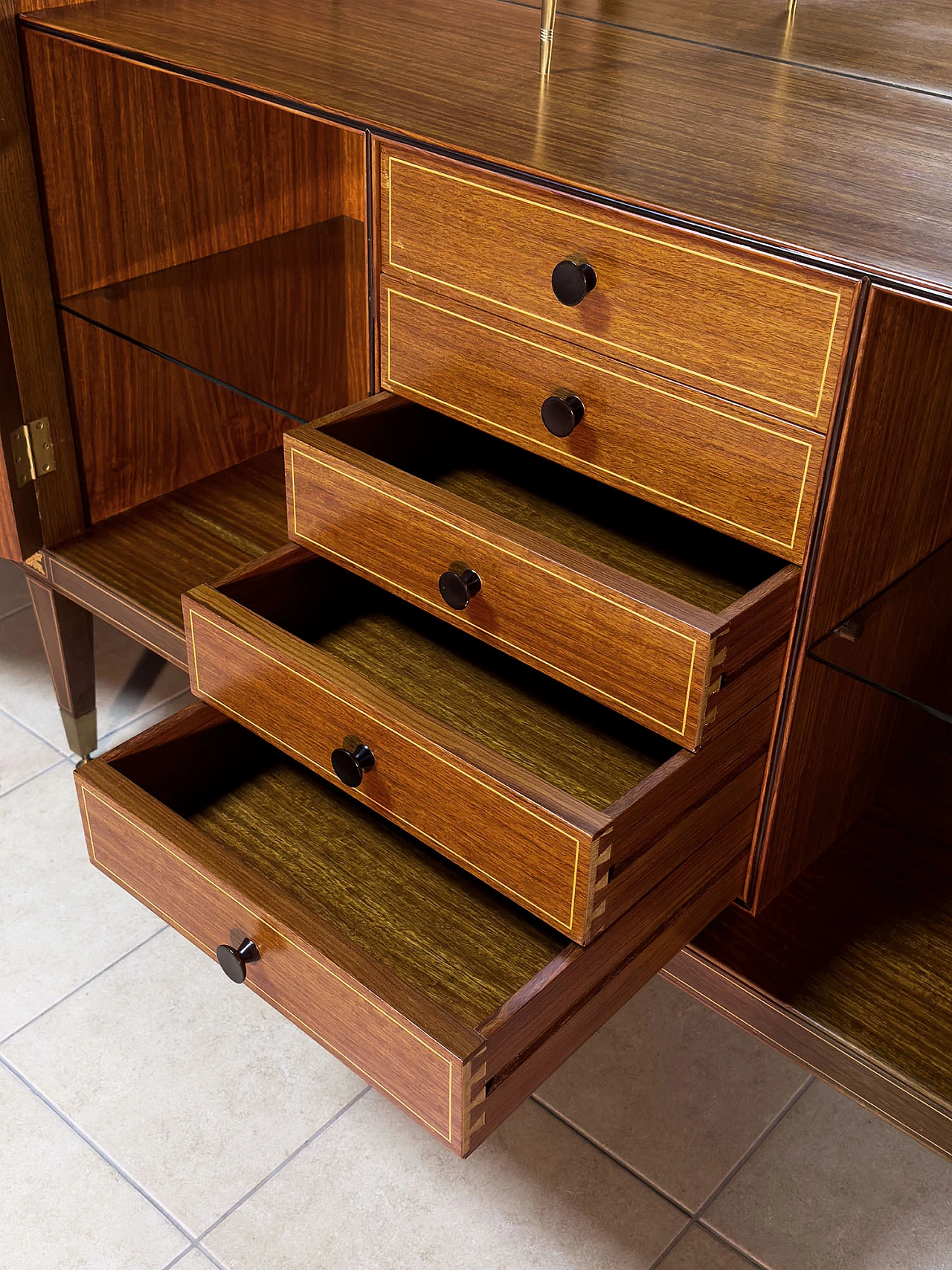 Credenza con vano bar di P. Maggi per Marelli & Coli, anni '50 18