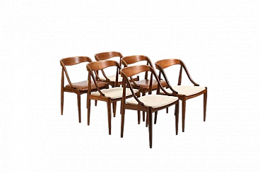6 Chairs 16 by Johannes Andersen for Uldum Møbelfabrik, 1950s