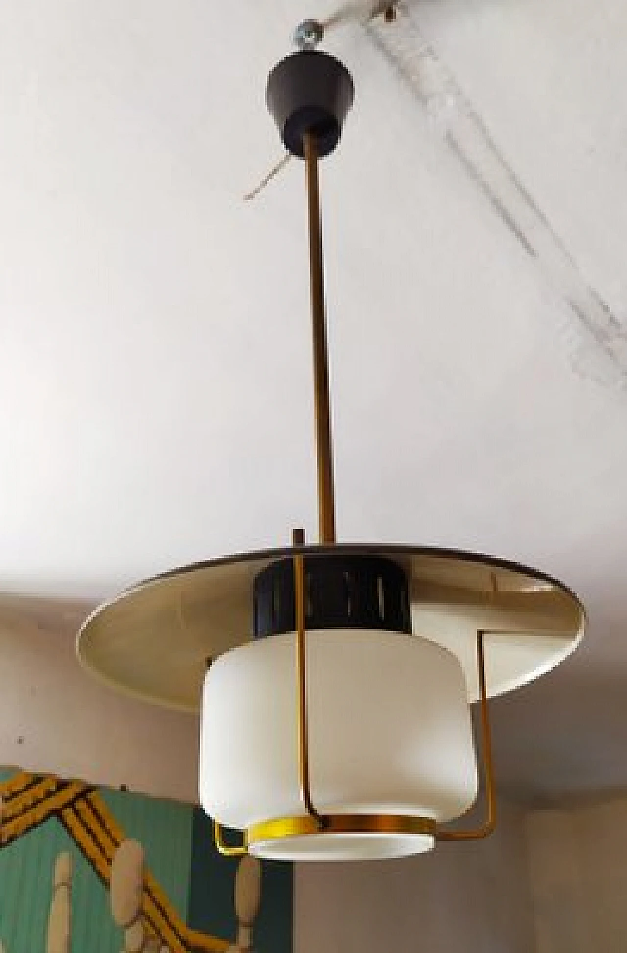 Pendant lamp attributed to Stilnovo, 1950s 1