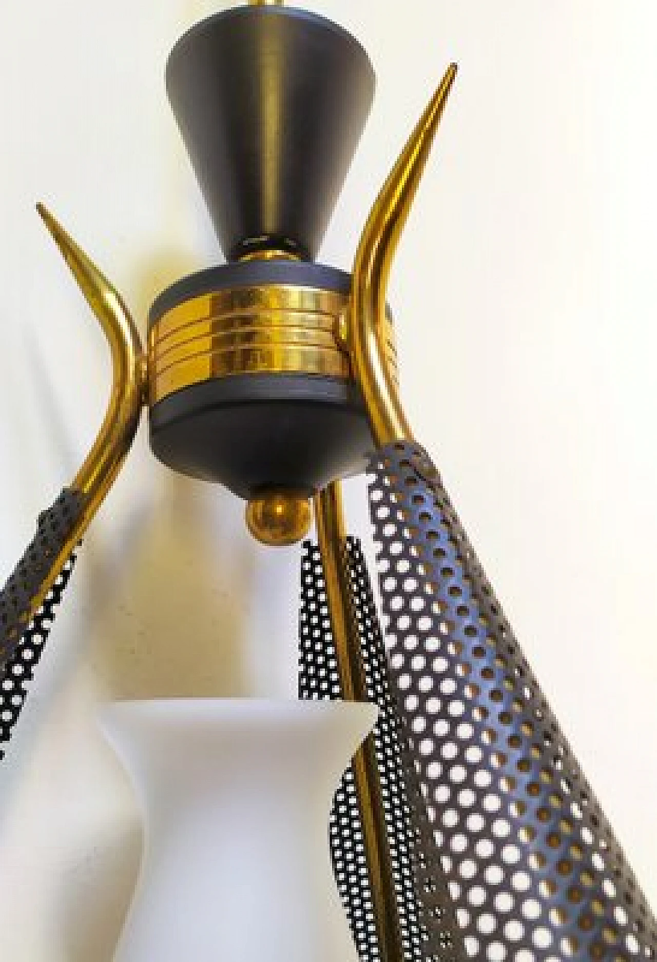 Chandelier attributed to Angelo Lelli for Arredoluce, 1950s 5