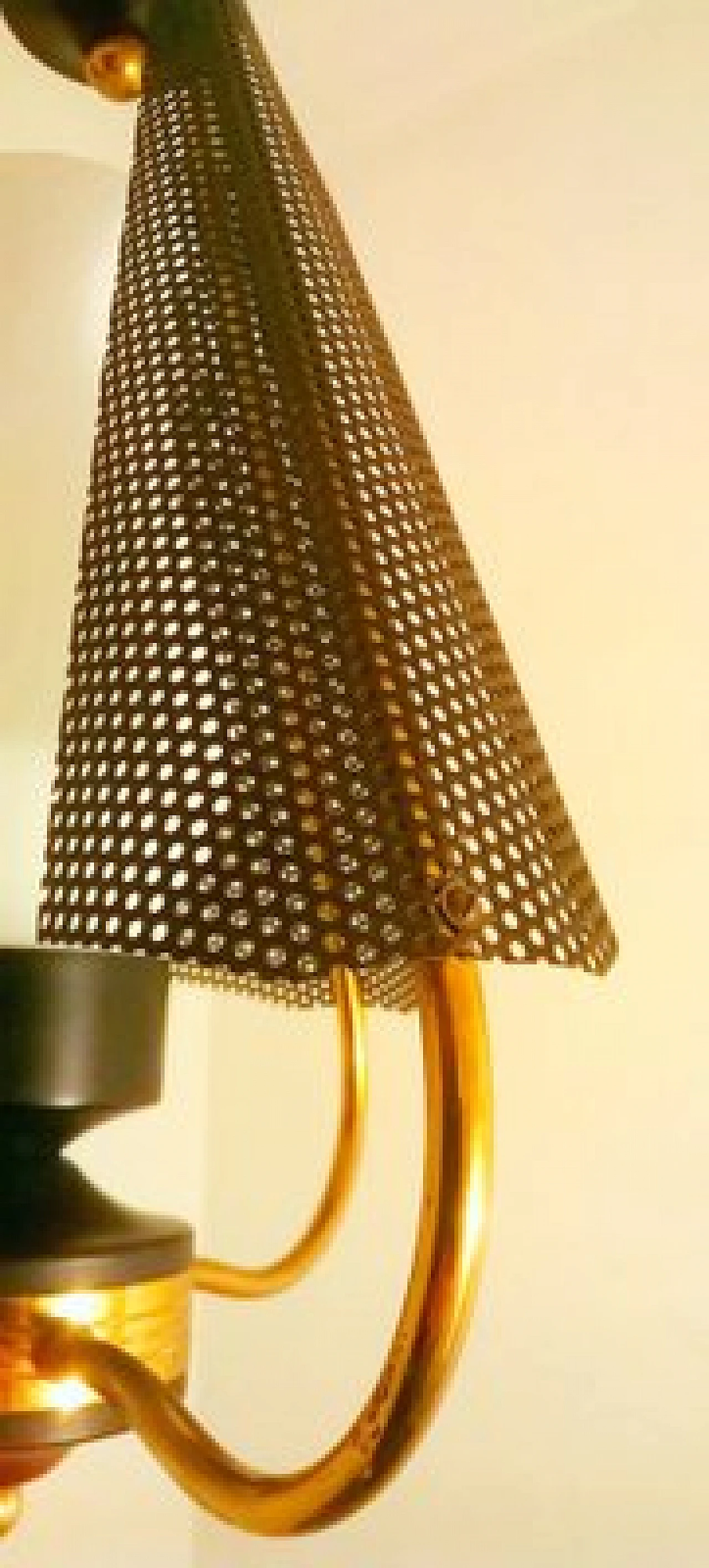 Chandelier attributed to Angelo Lelli for Arredoluce, 1950s 7