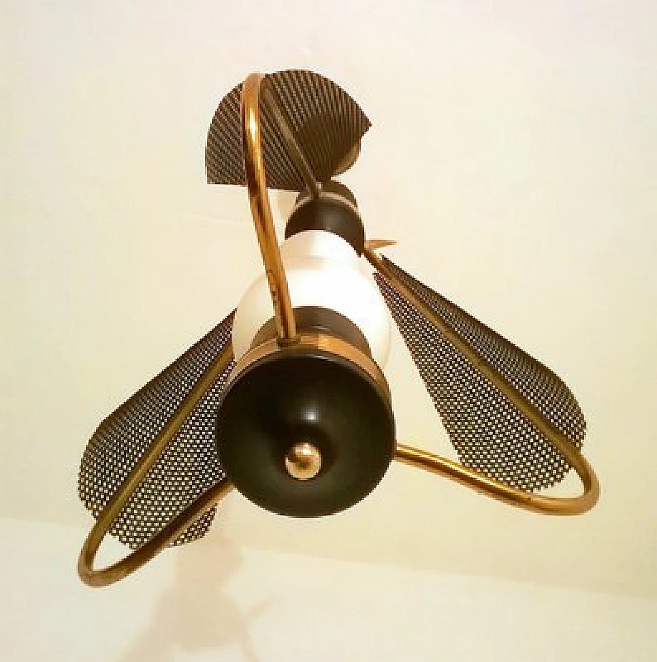 Chandelier attributed to Angelo Lelli for Arredoluce, 1950s 8