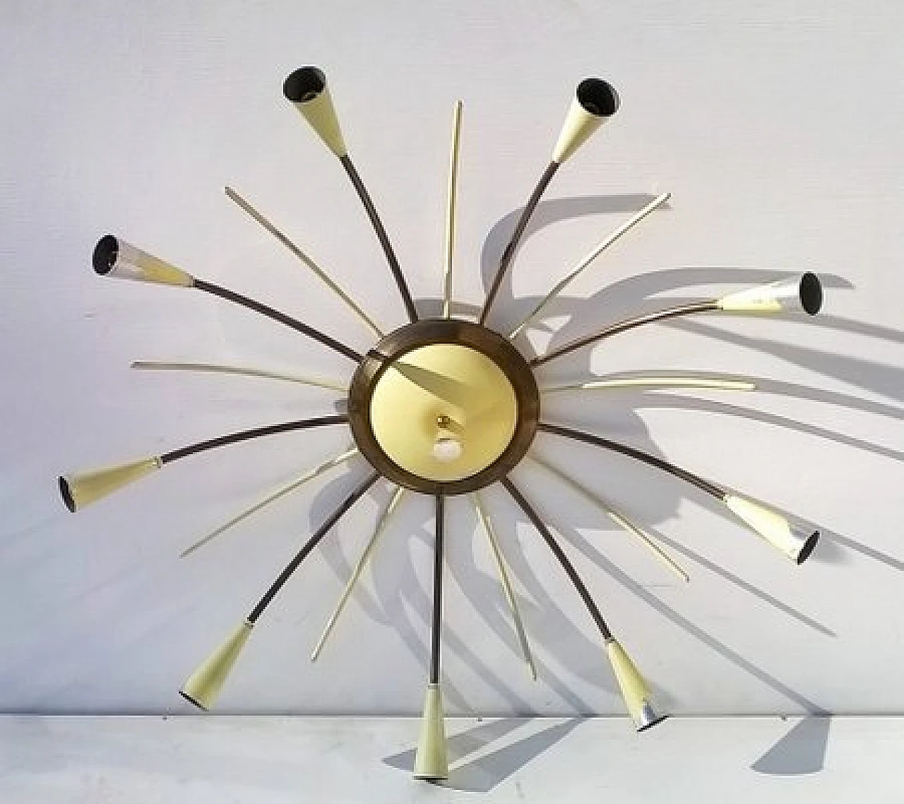 Chandelier attributed to Angelo Lelli for Arredoluce, 1950s 1