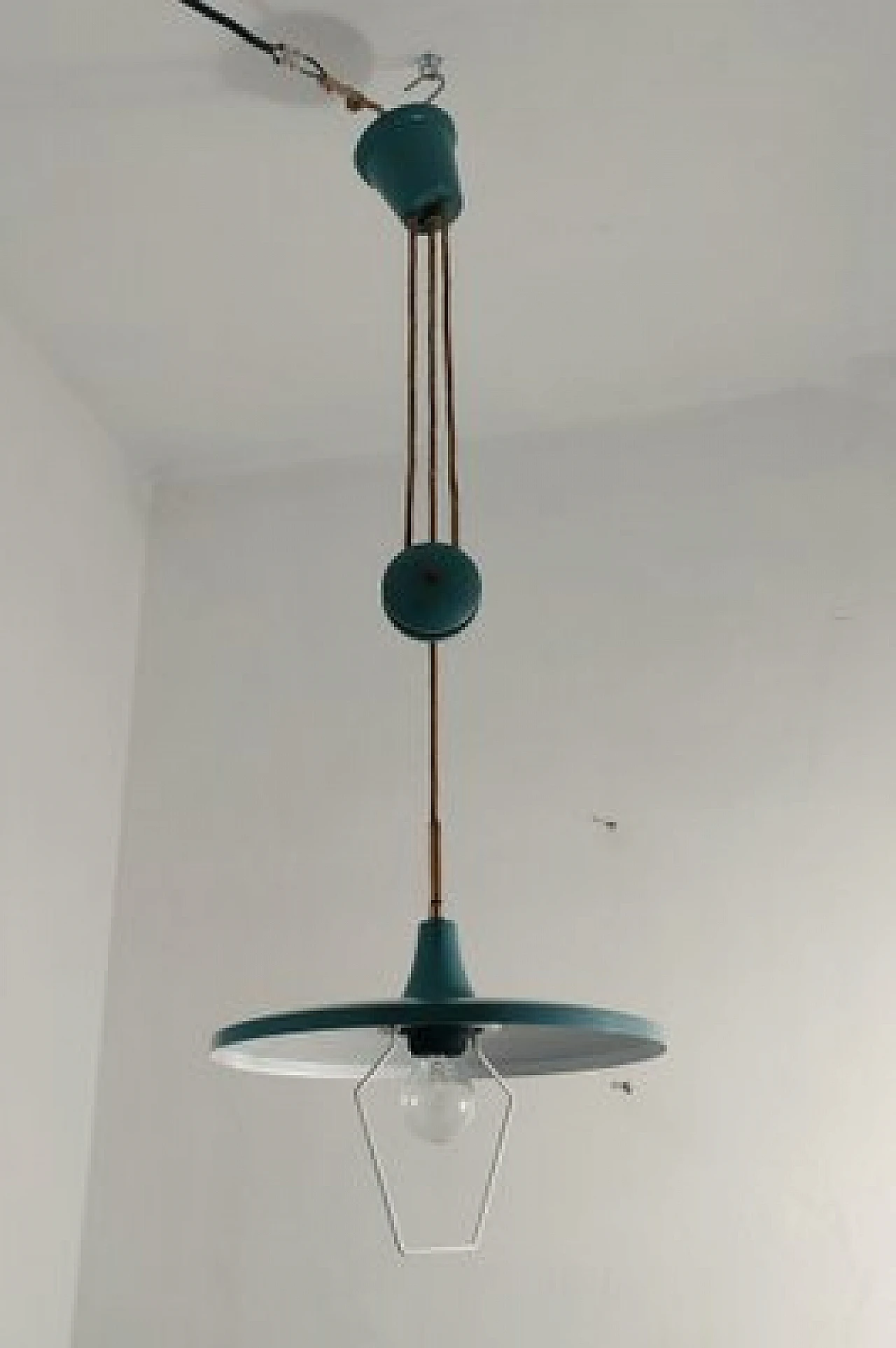 Chandelier attributed to Angelo Lelli for Arredoluce, 1950s 1