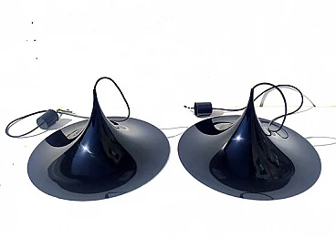 Pair of chandeliers by Bonderup and Thorup for Fog & Mørup, 1967