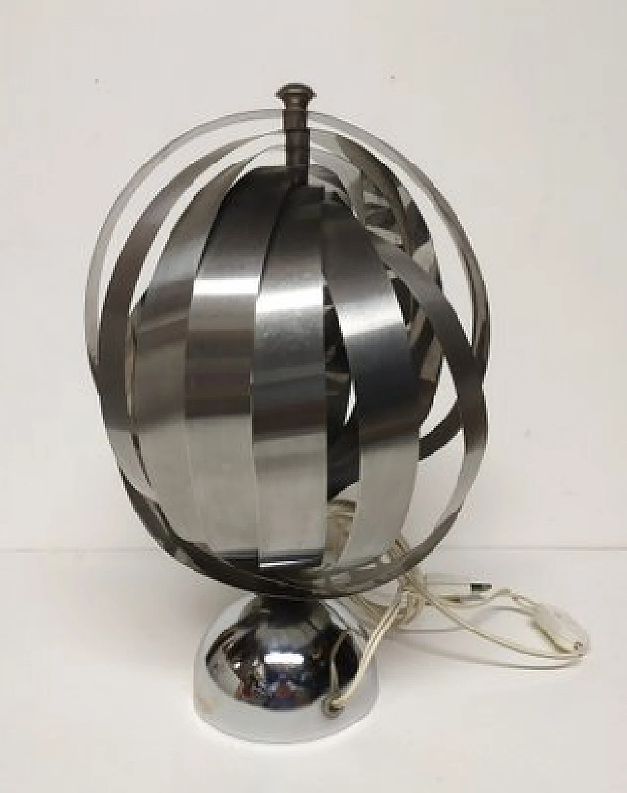 Metal and steel table lamp by Henry Mathieu, 1960s 2