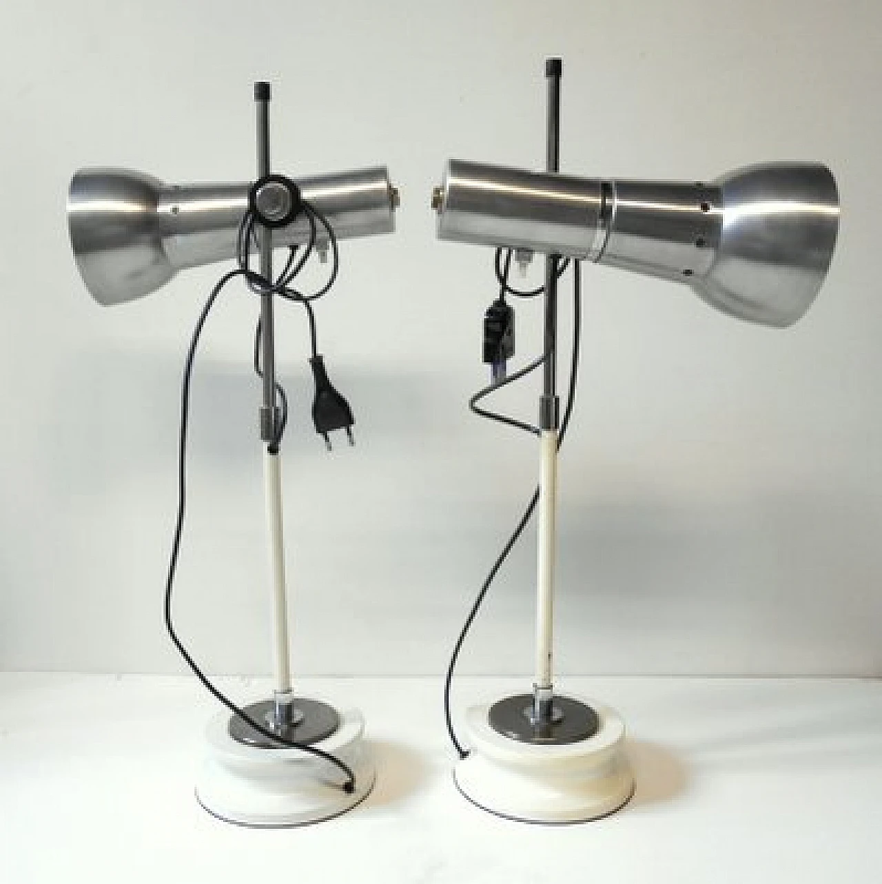 Coppia di lampade da tavolo attribuite a Goffredo Reggiani, anni '60 1