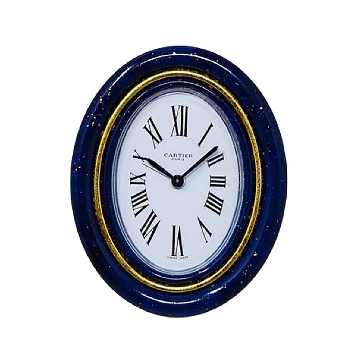 Lapis lazuli pendulette alarm clock by Cartier, 1980s 1