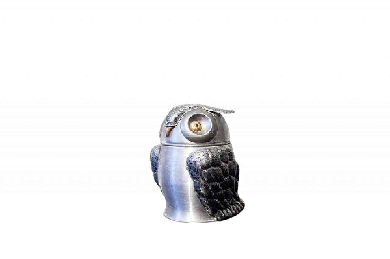 Aluminum owl ice bucket, 1970s 6