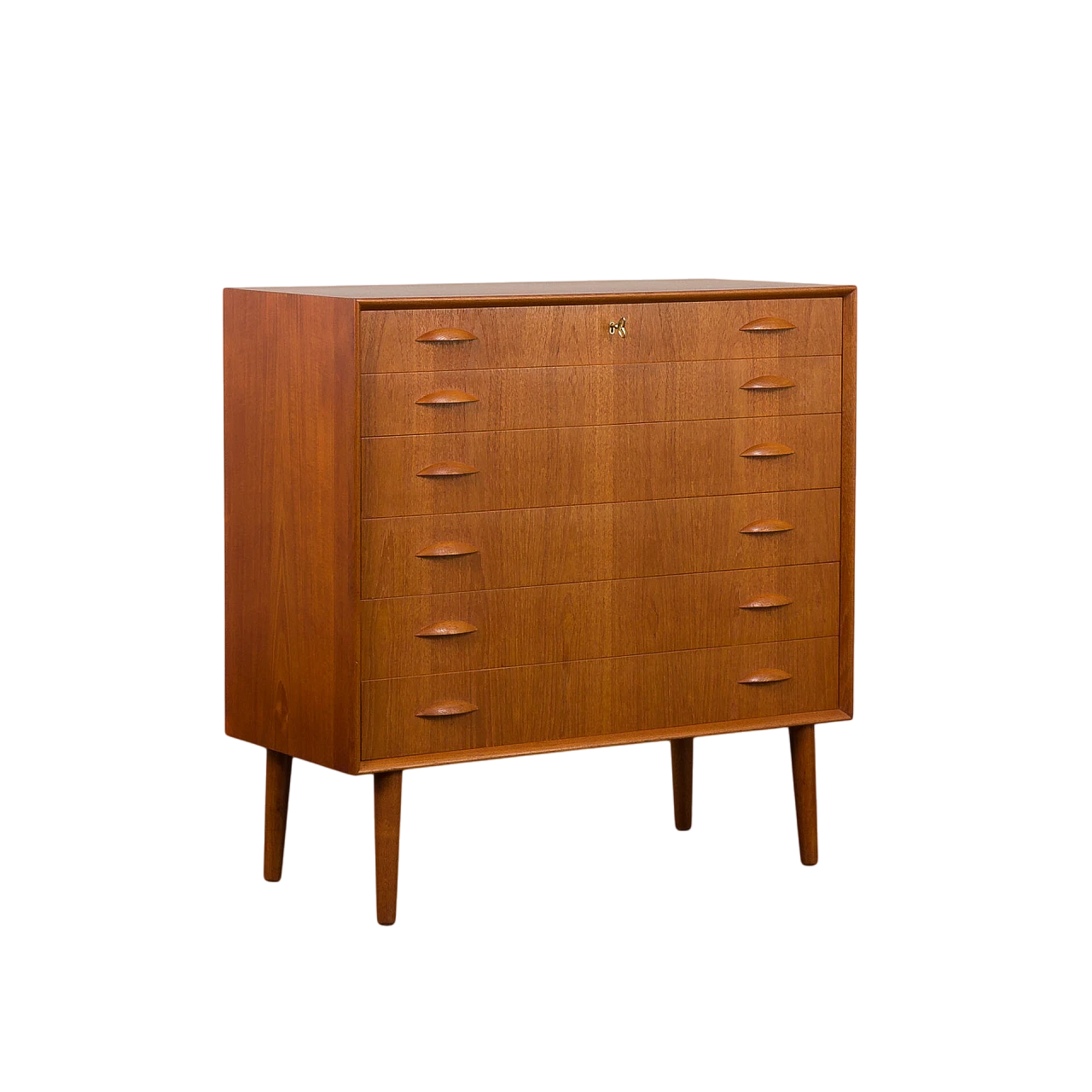Teak chest of drawers by Johannes Sorth for Nexo, 1960s 13