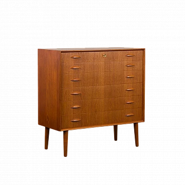 Teak chest of drawers by Johannes Sorth for Nexo, 1960s