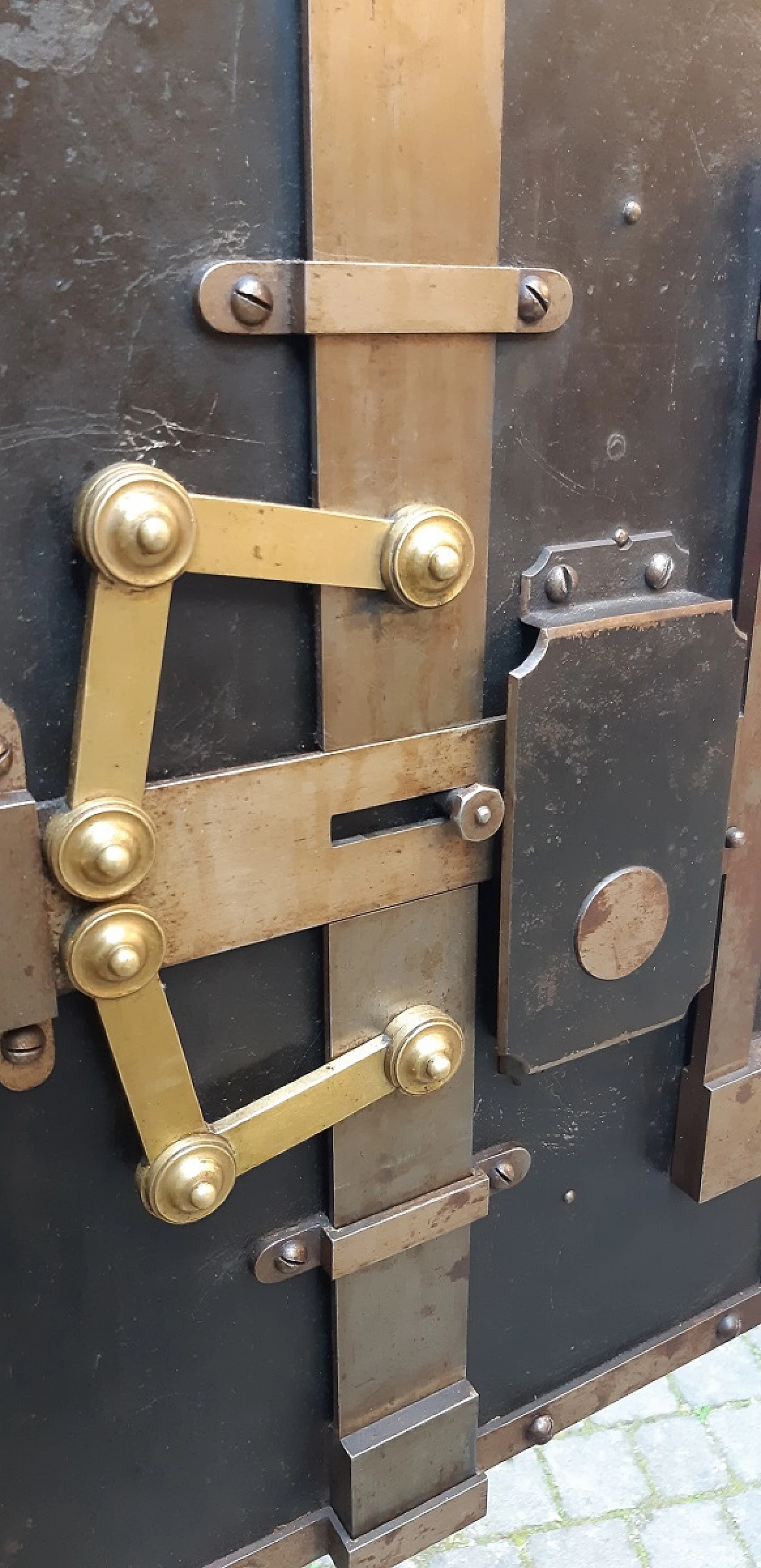 Cassaforte antica italiana dell'800 perfettamente funzionante 1