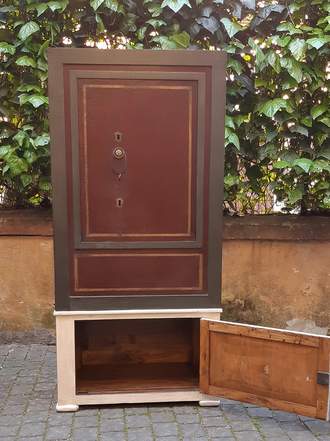 Cassaforte antica italiana dell'800 perfettamente funzionante 2