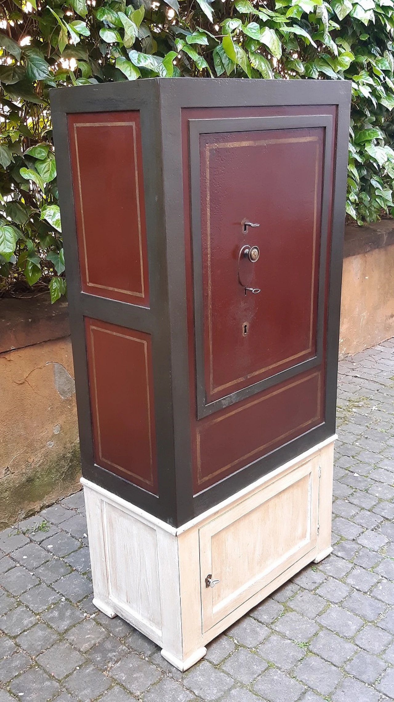 Cassaforte antica italiana dell'800 perfettamente funzionante 8
