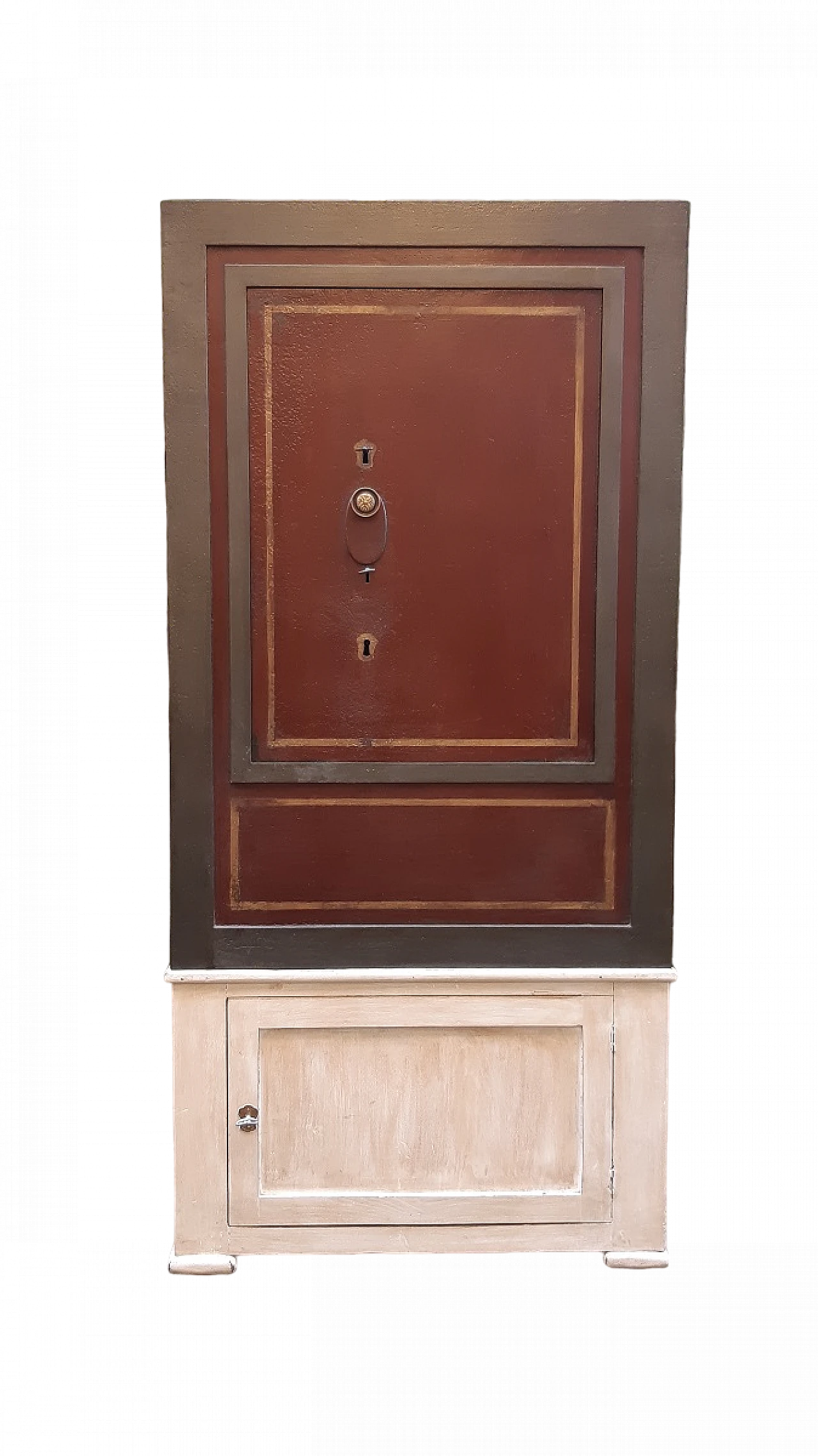 Cassaforte antica italiana dell'800 perfettamente funzionante 10