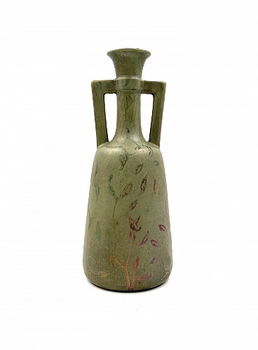 Vaso Art Déco in ceramica di Montieres, anni '30