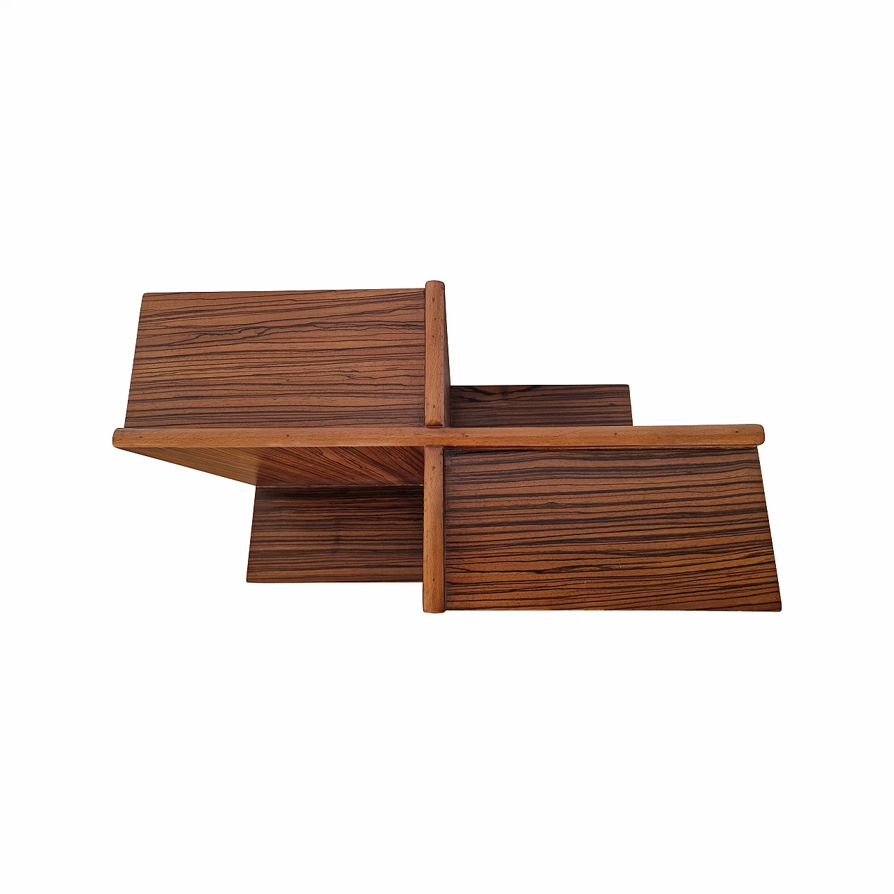 Libreria bifacciale stile Art Déco in palissandro, anni '80 1