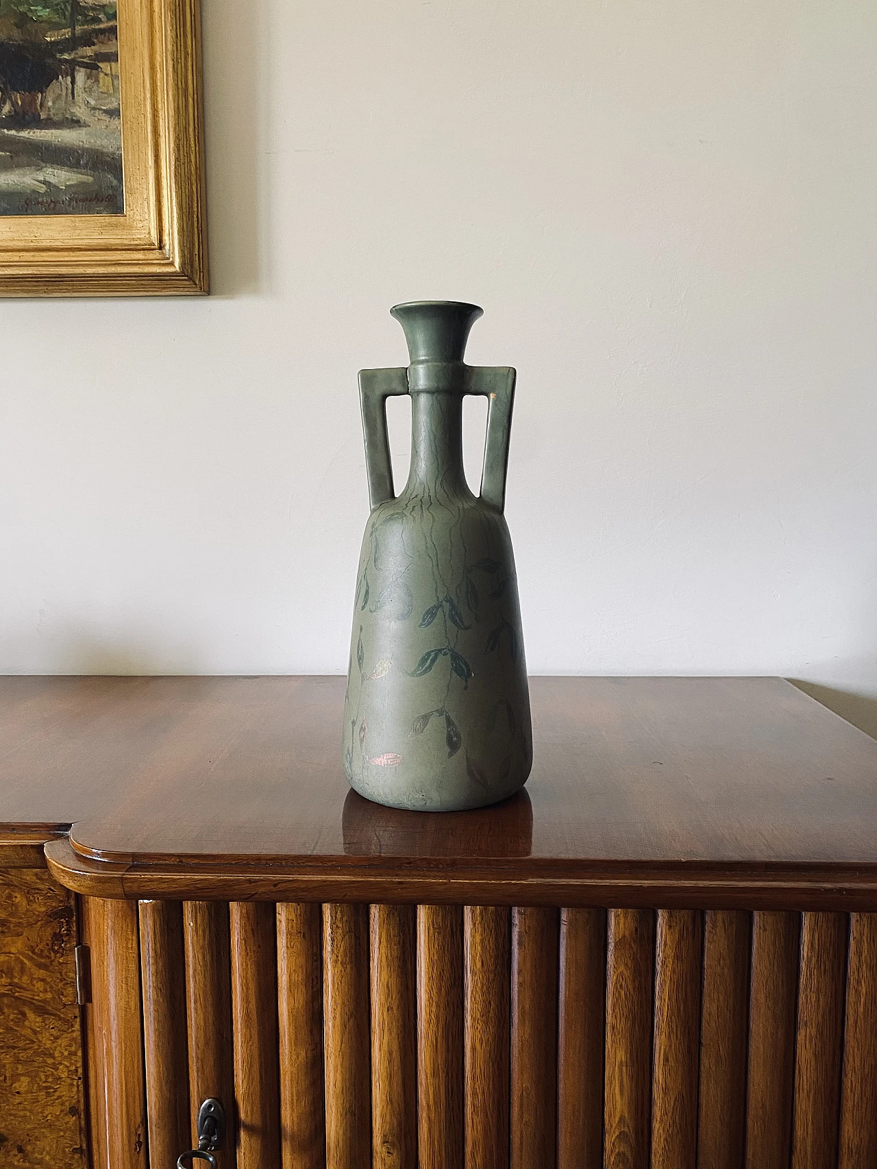 Vaso Art Déco in ceramica di Montieres, anni '30 2