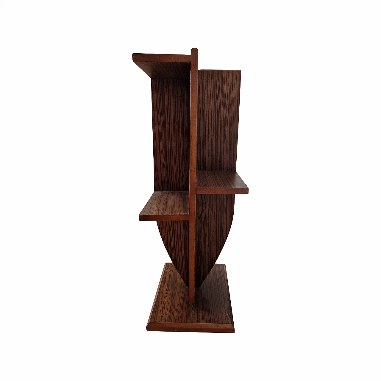Art Deco style double-sided rosewood bookcase, 1980s 3