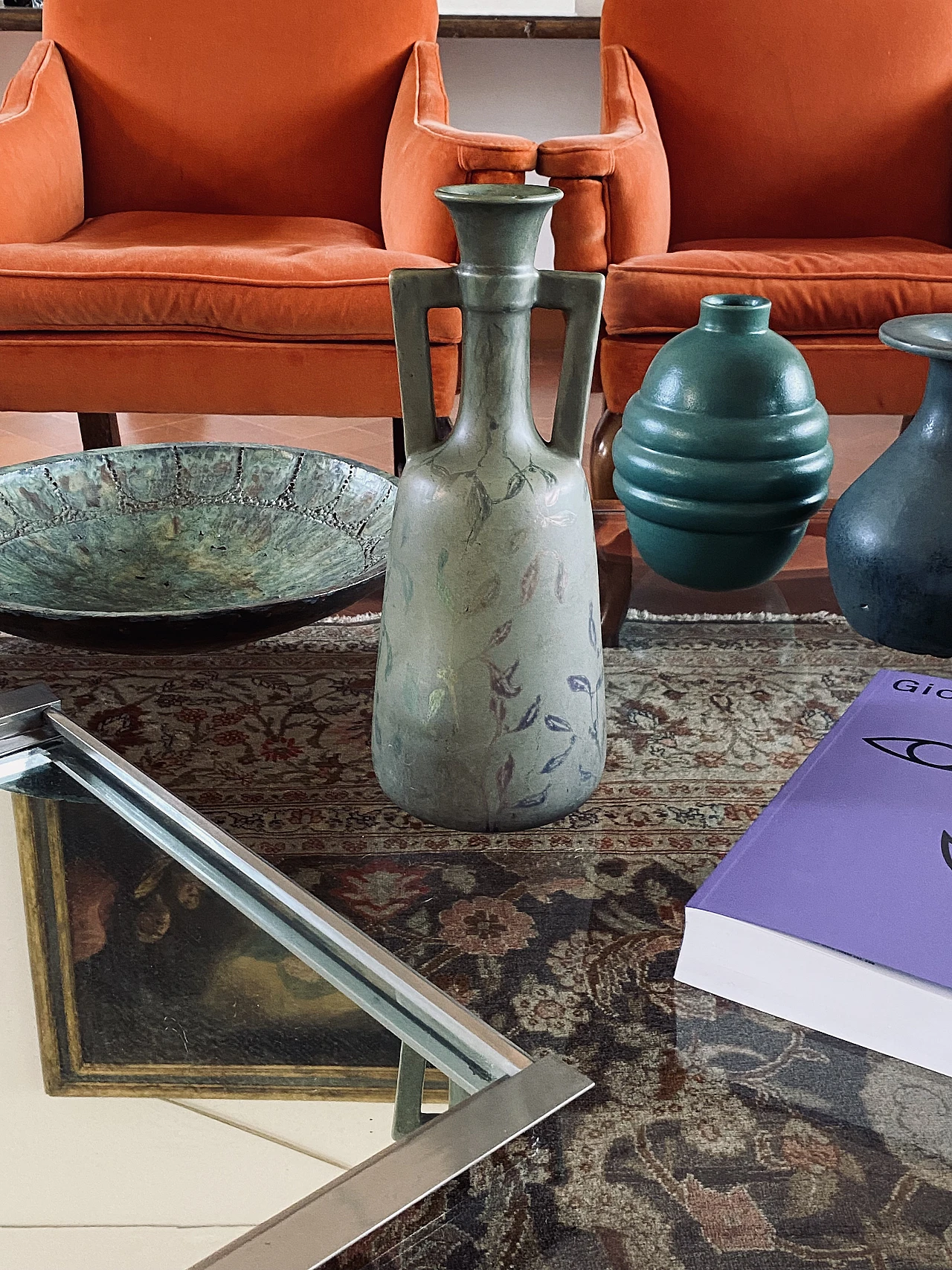 Art Deco Montieres ceramic vase, 1930s 5