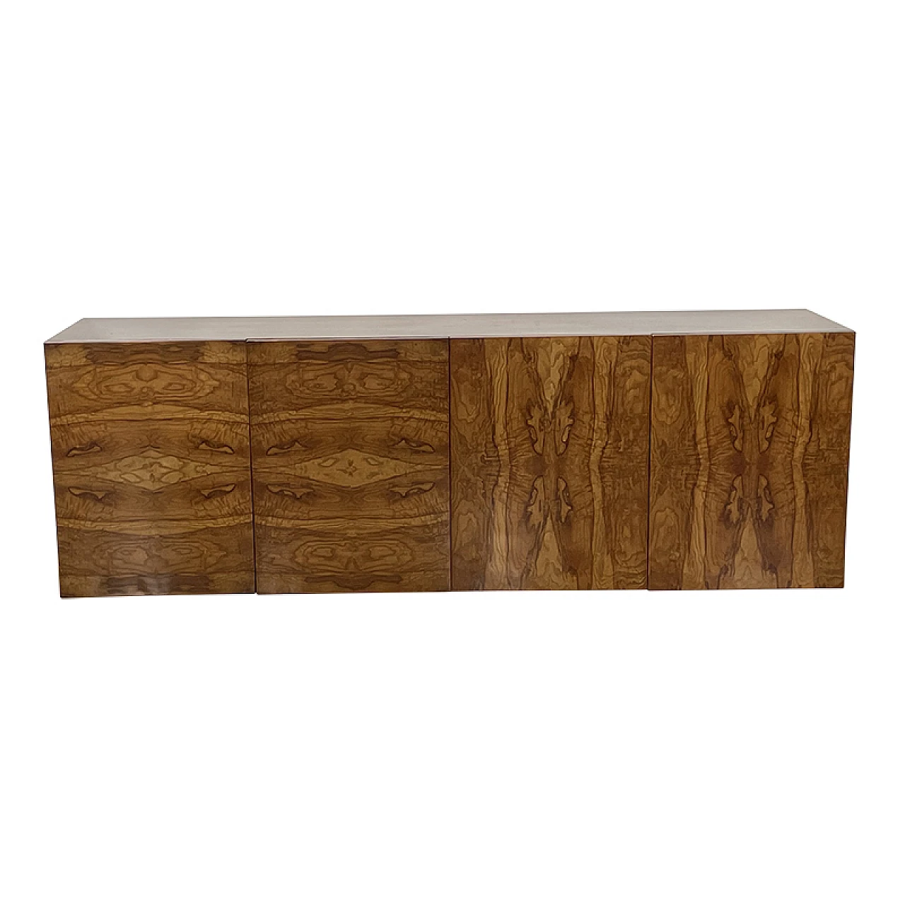 Art Deco style briar-root sideboard, 1980s 1