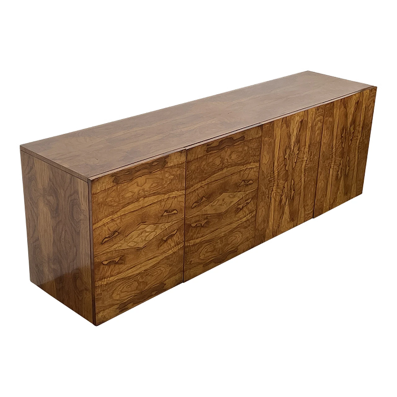 Art Deco style briar-root sideboard, 1980s 4