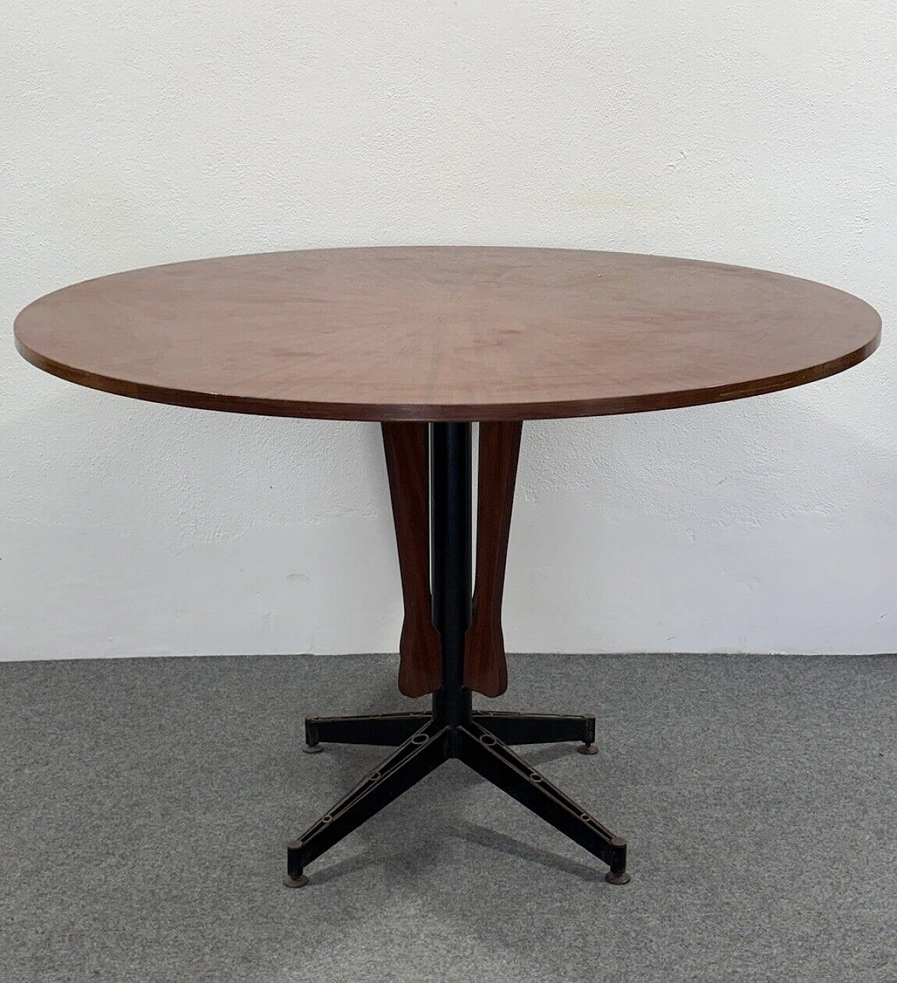 Metal and wood Lulli table by Carlo Ratti, 1960s 1