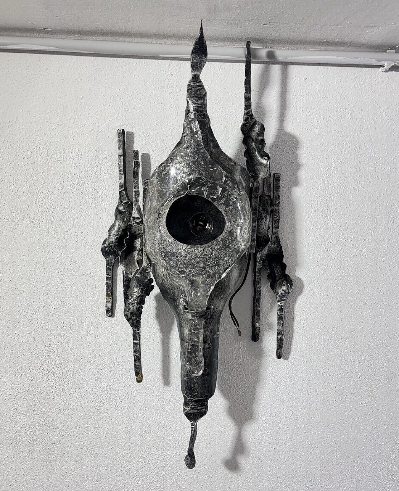 Brutalist wall light by Tom Ahlström and Hans Ehrich, 1970s 1