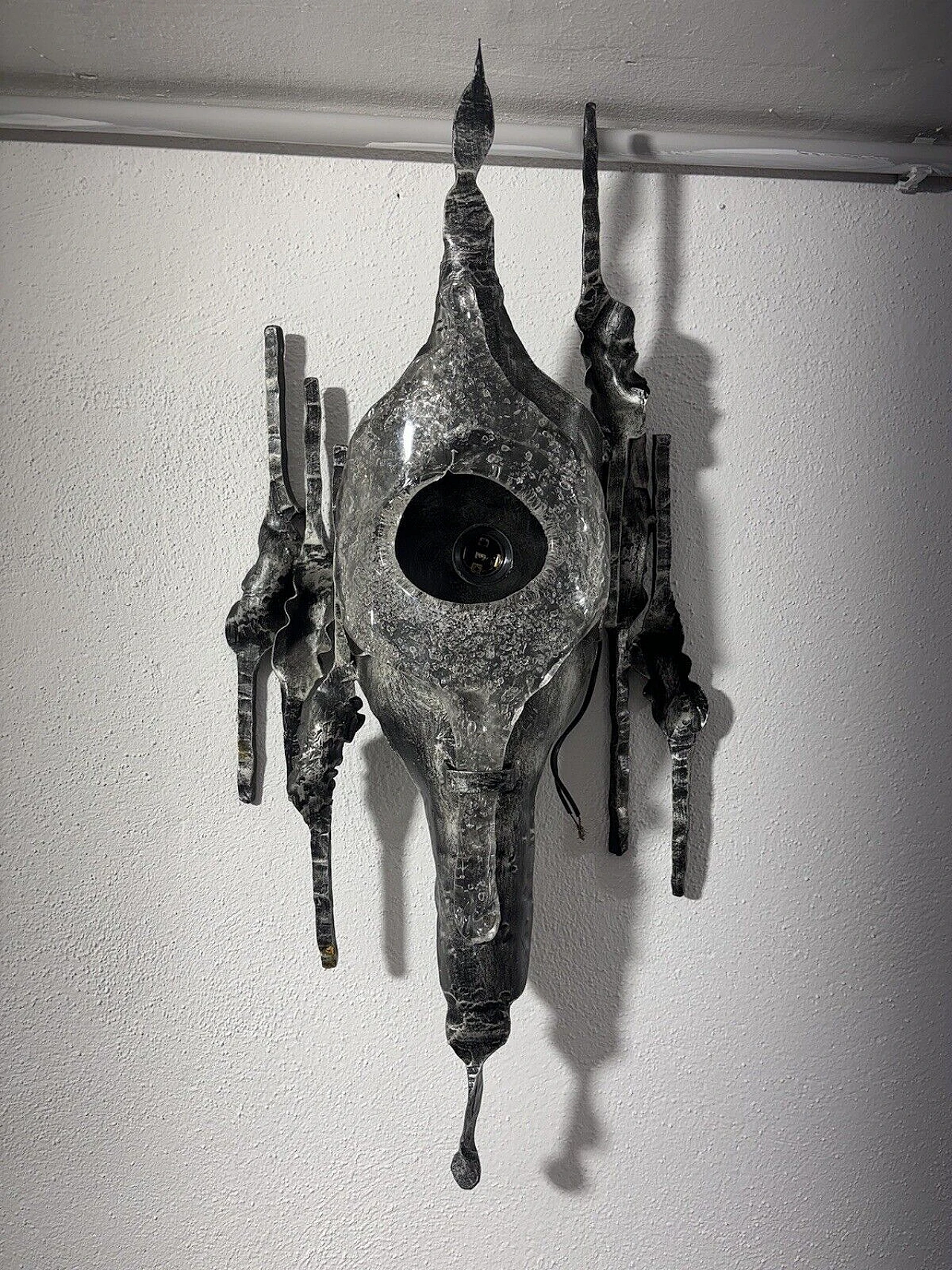 Brutalist wall light by Tom Ahlström and Hans Ehrich, 1970s 6