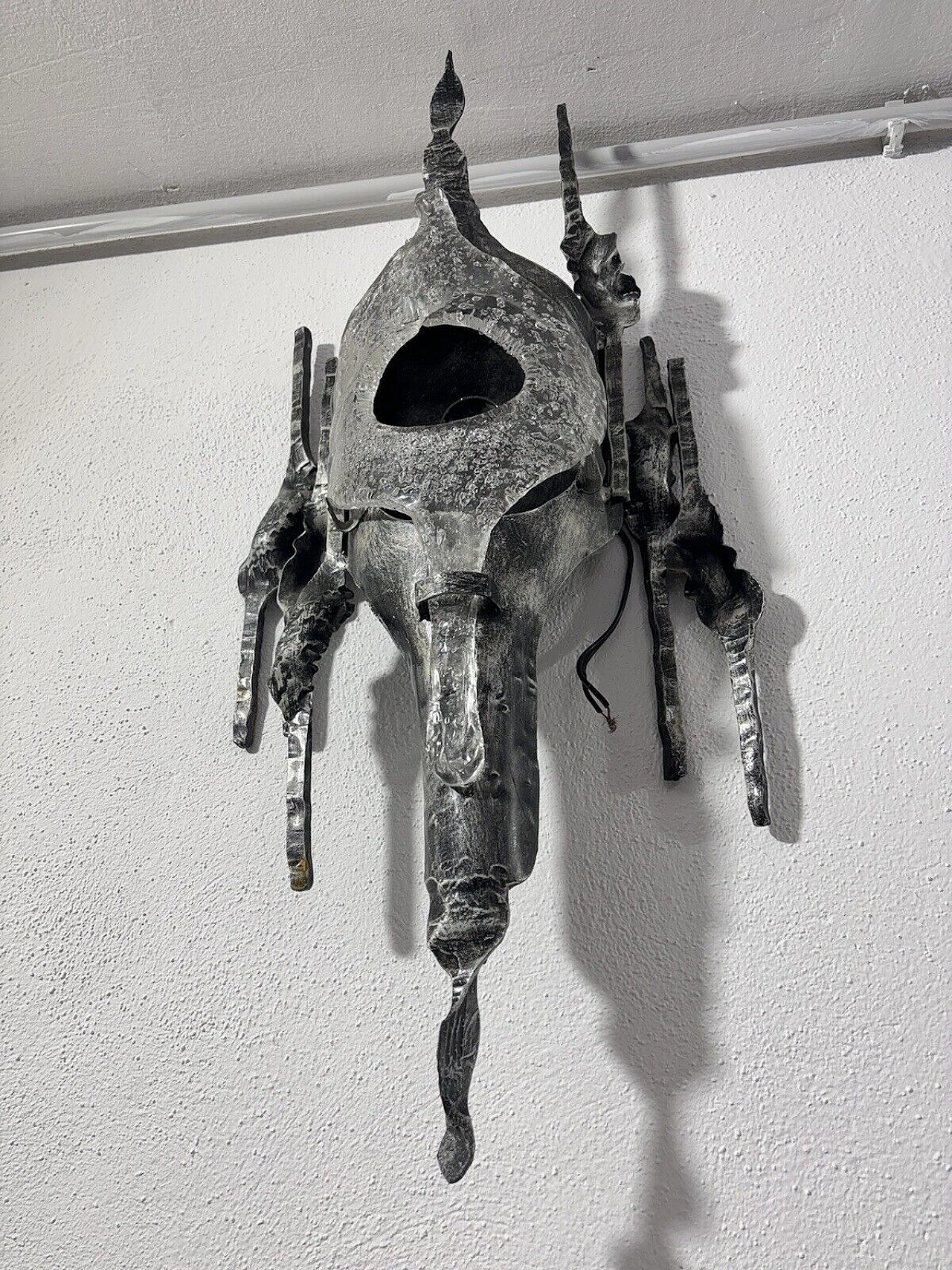 Brutalist wall light by Tom Ahlström and Hans Ehrich, 1970s 9