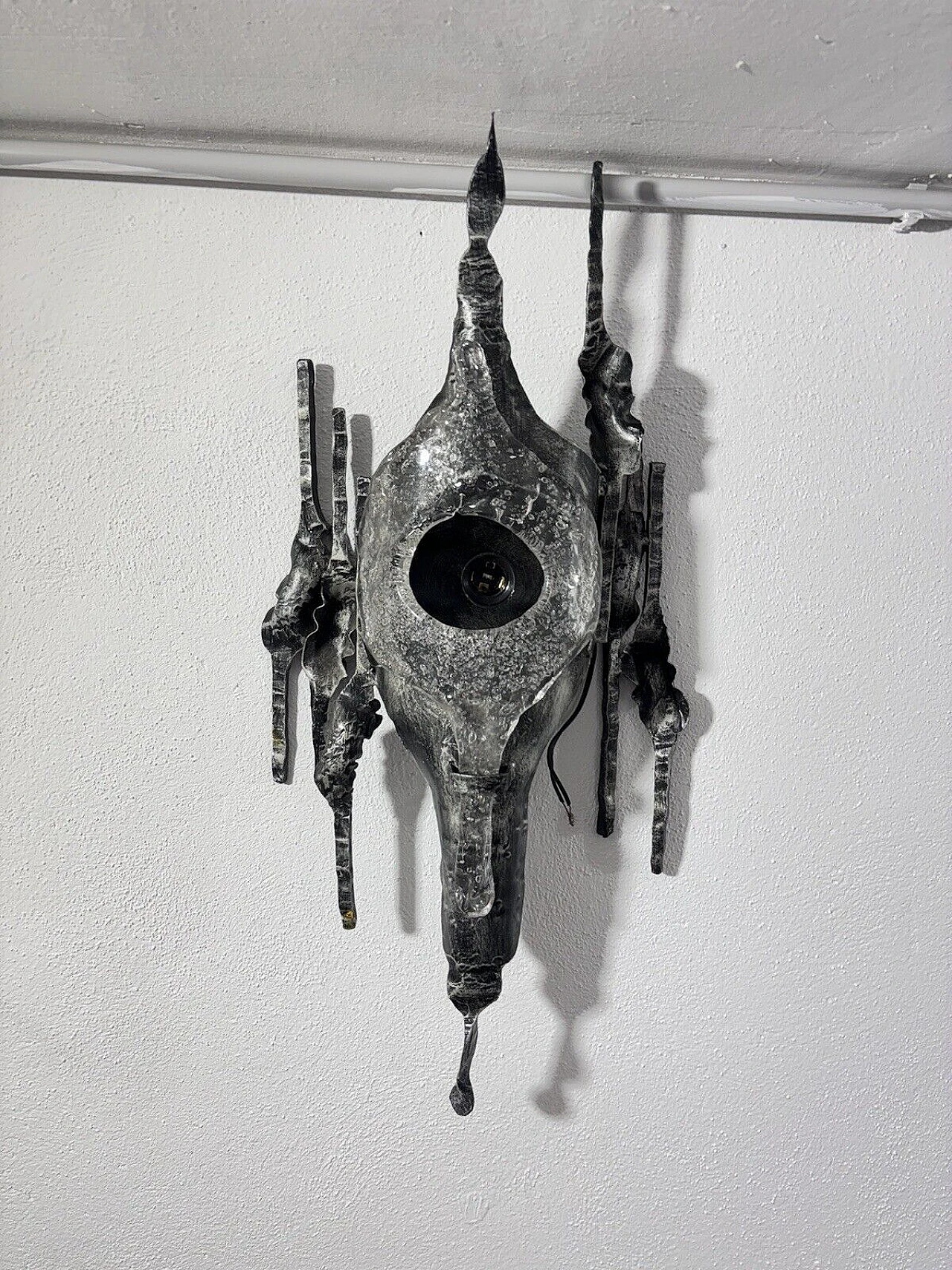 Brutalist wall light by Tom Ahlström and Hans Ehrich, 1970s 10