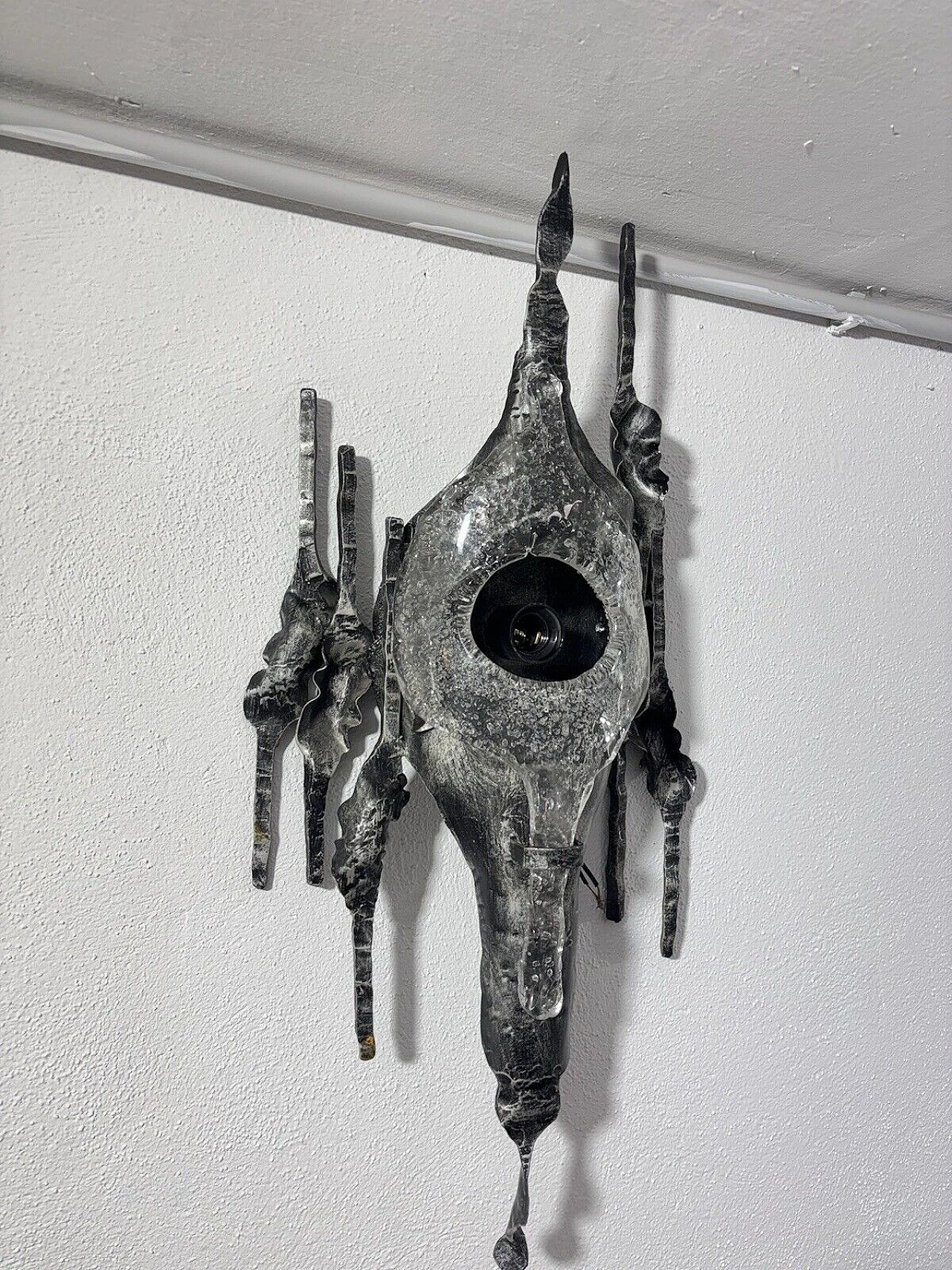 Brutalist wall light by Tom Ahlström and Hans Ehrich, 1970s 13