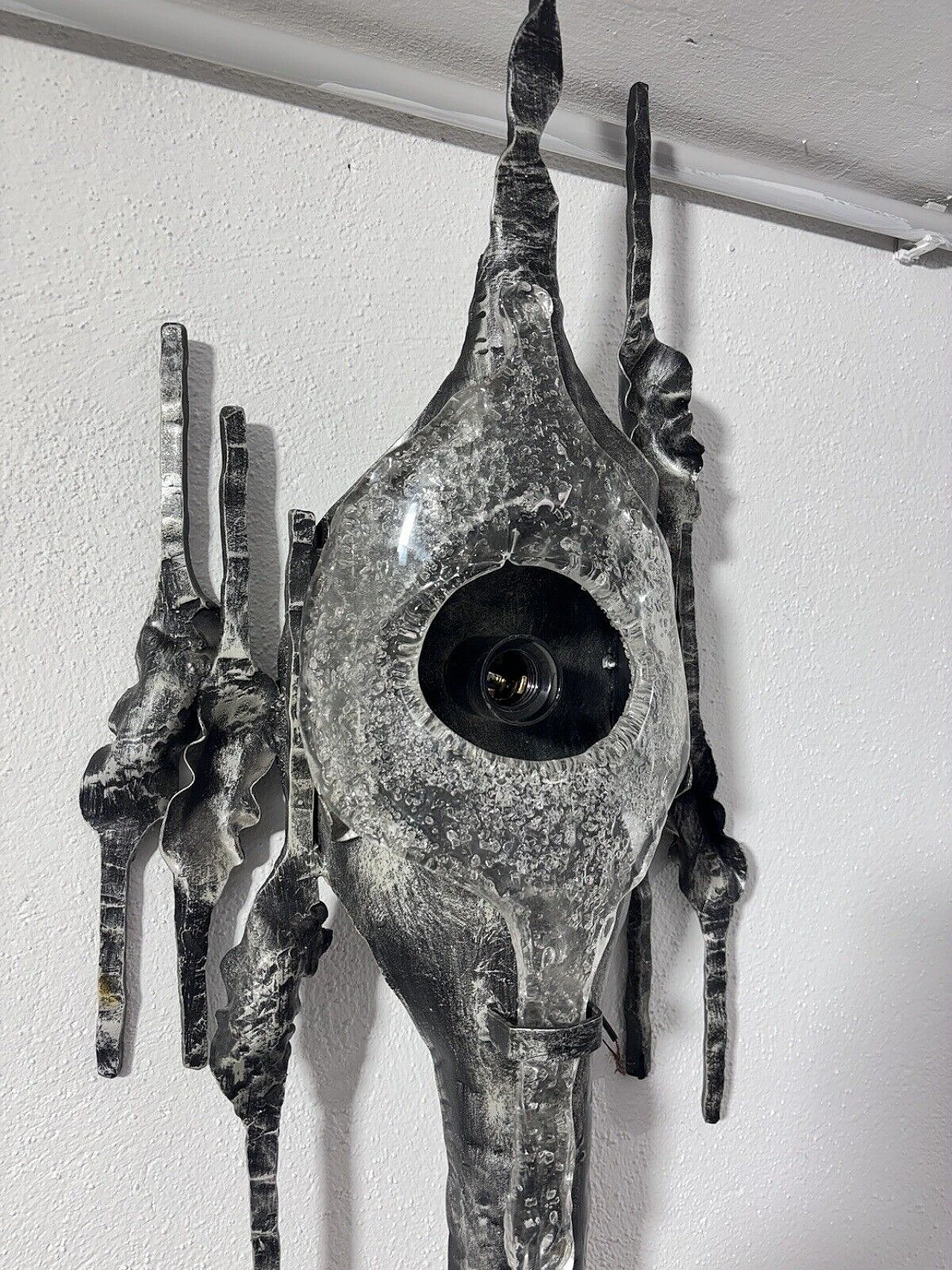 Brutalist wall light by Tom Ahlström and Hans Ehrich, 1970s 14