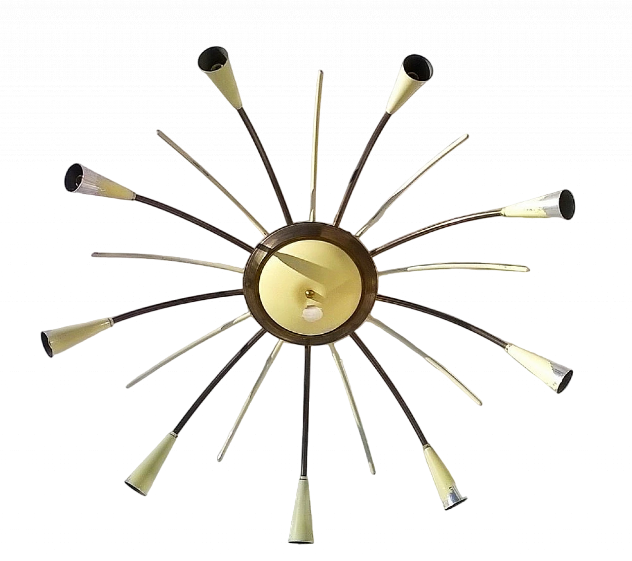 Chandelier attributed to Angelo Lelli for Arredoluce, 1950s 6