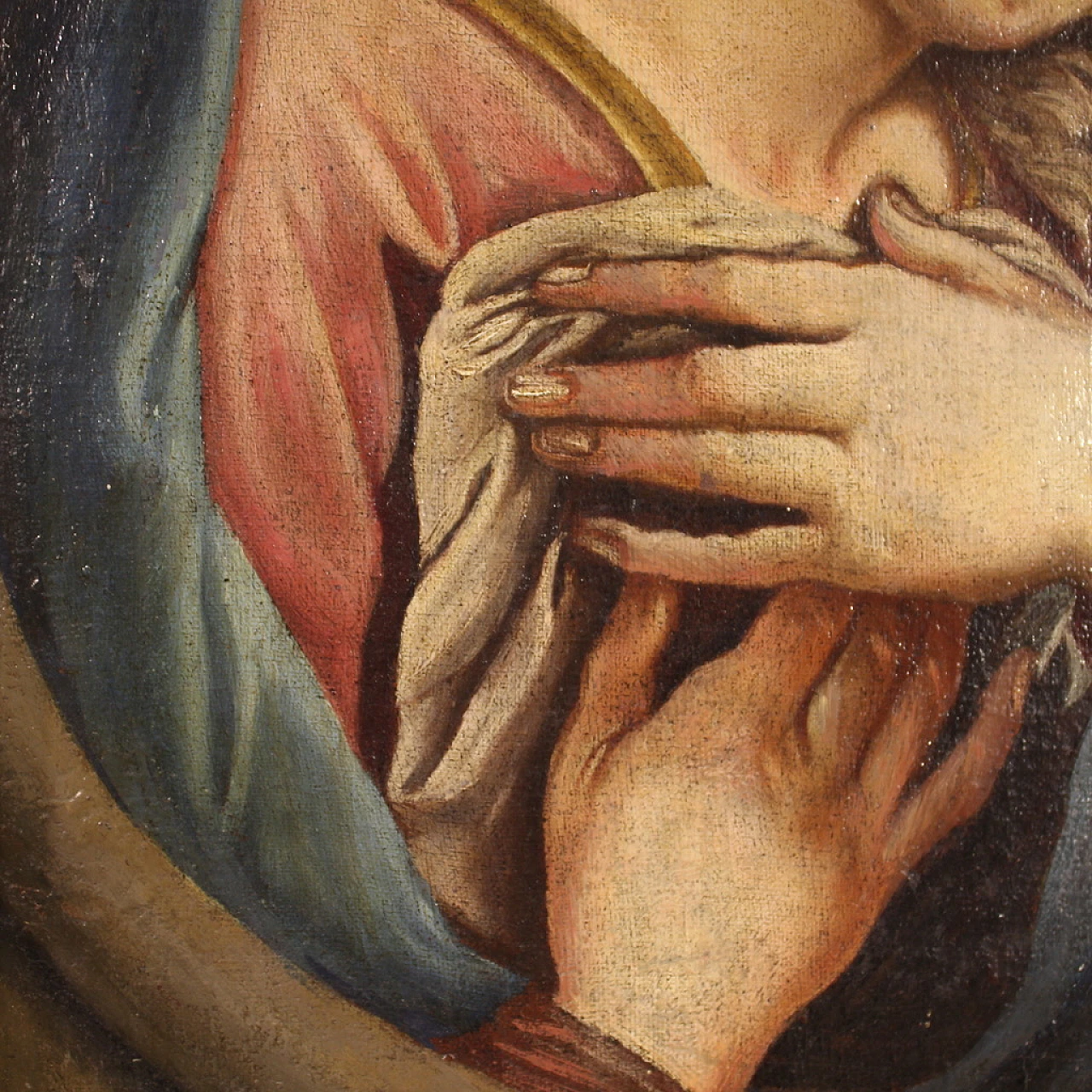 Praying Madonna, oil painting on canvas, second half of 18th century 11