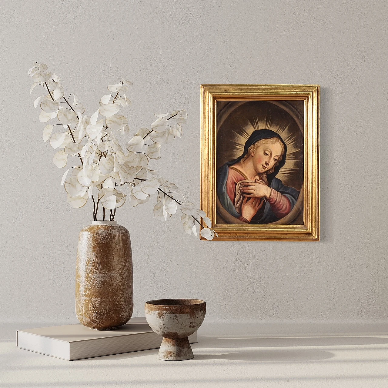 Madonna orante, dipinto a olio su tela, seconda metà del '700 14