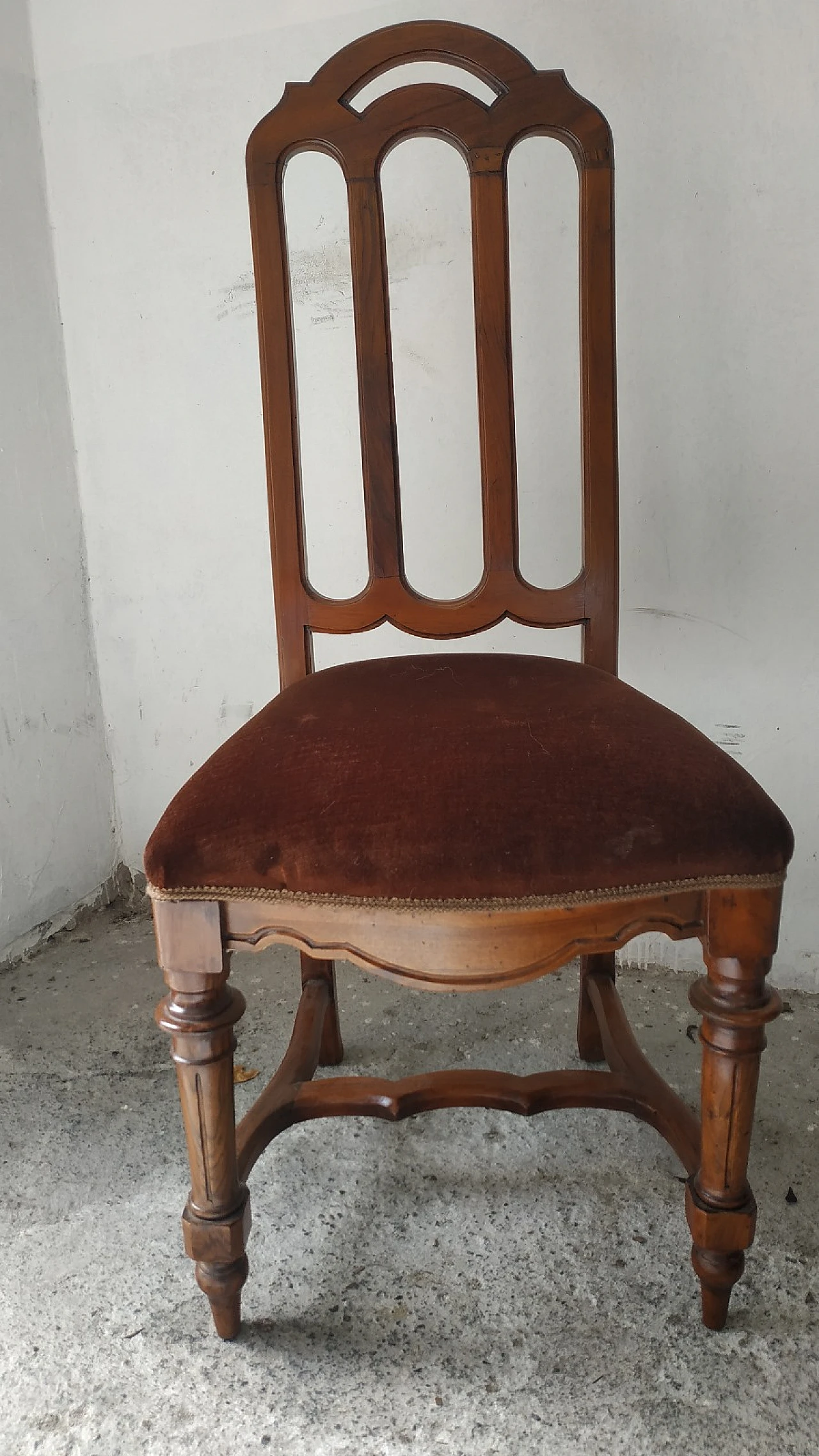 8 Sedie in noce, '800 15