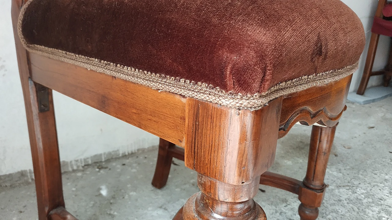 8 Sedie in noce, '800 18