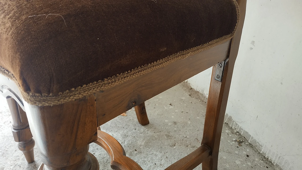 8 Sedie in noce, '800 19