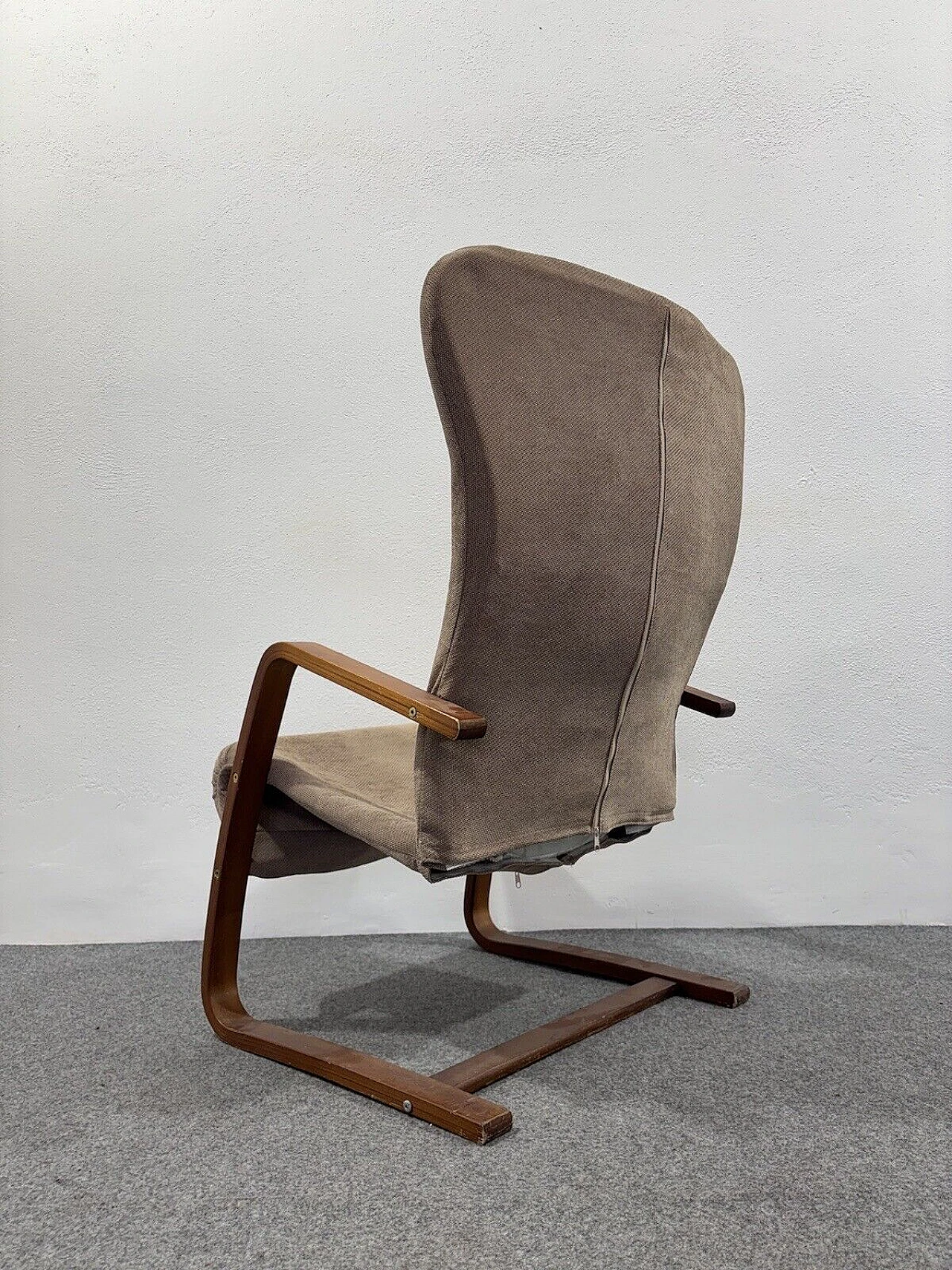 Wood and fabric armchair by Alvar Aalto, 1960s 5