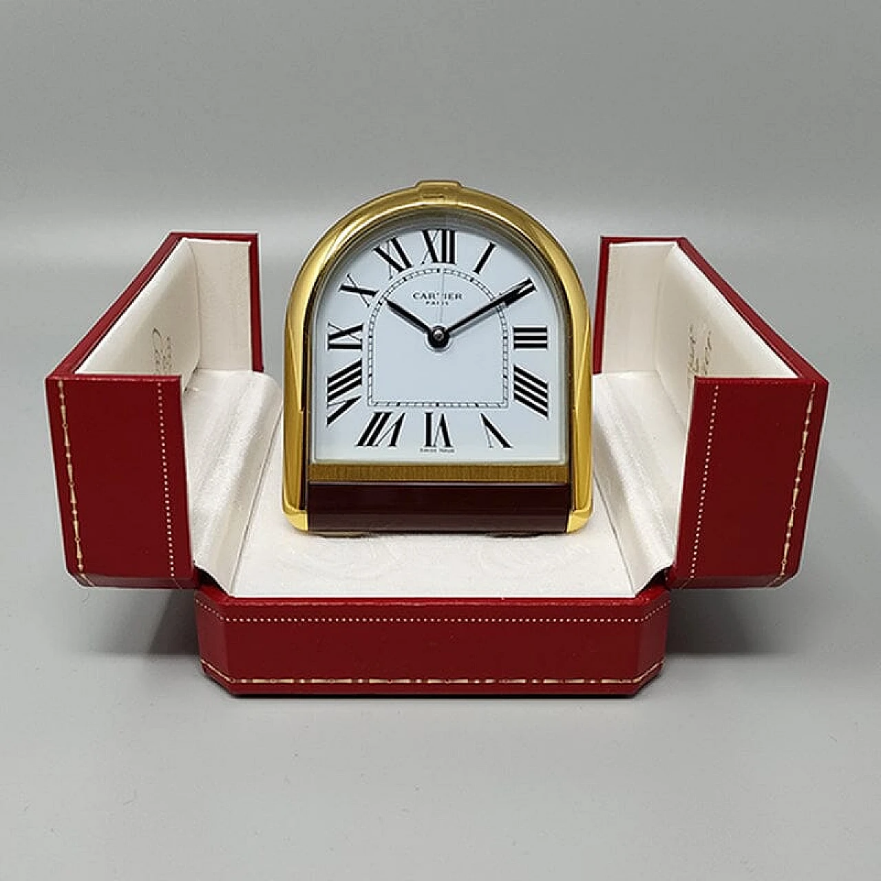 Romane pendulette alarm clock by Cartier, 1980s 8