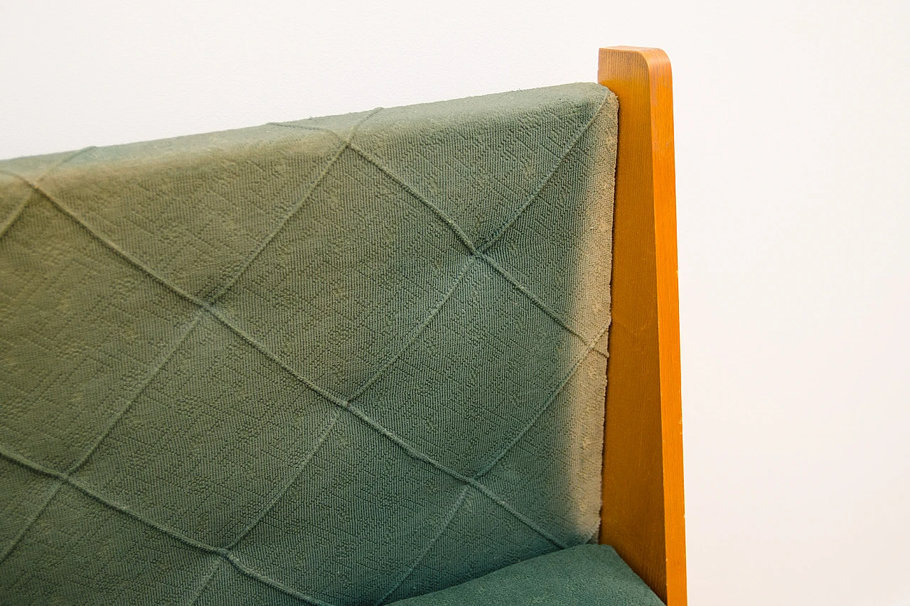Czechoslovakian beech corner storage sofa, 1960s 10
