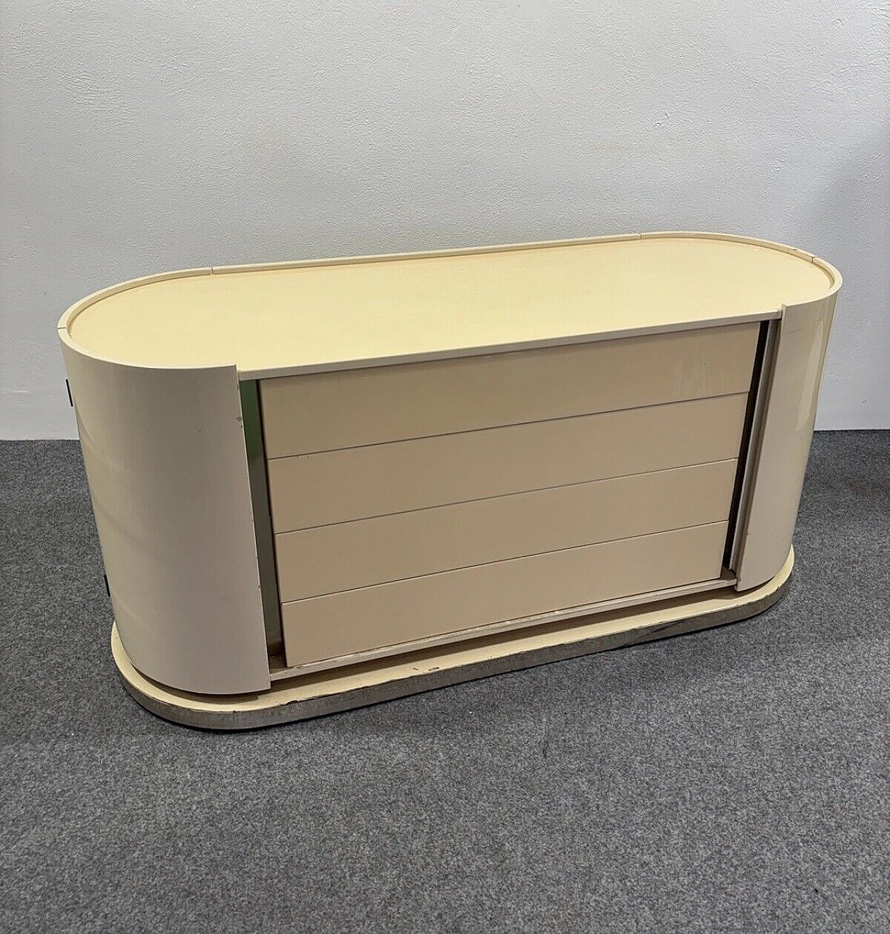 Space Age sideboard in the style of Karl Springer, 1970s 1