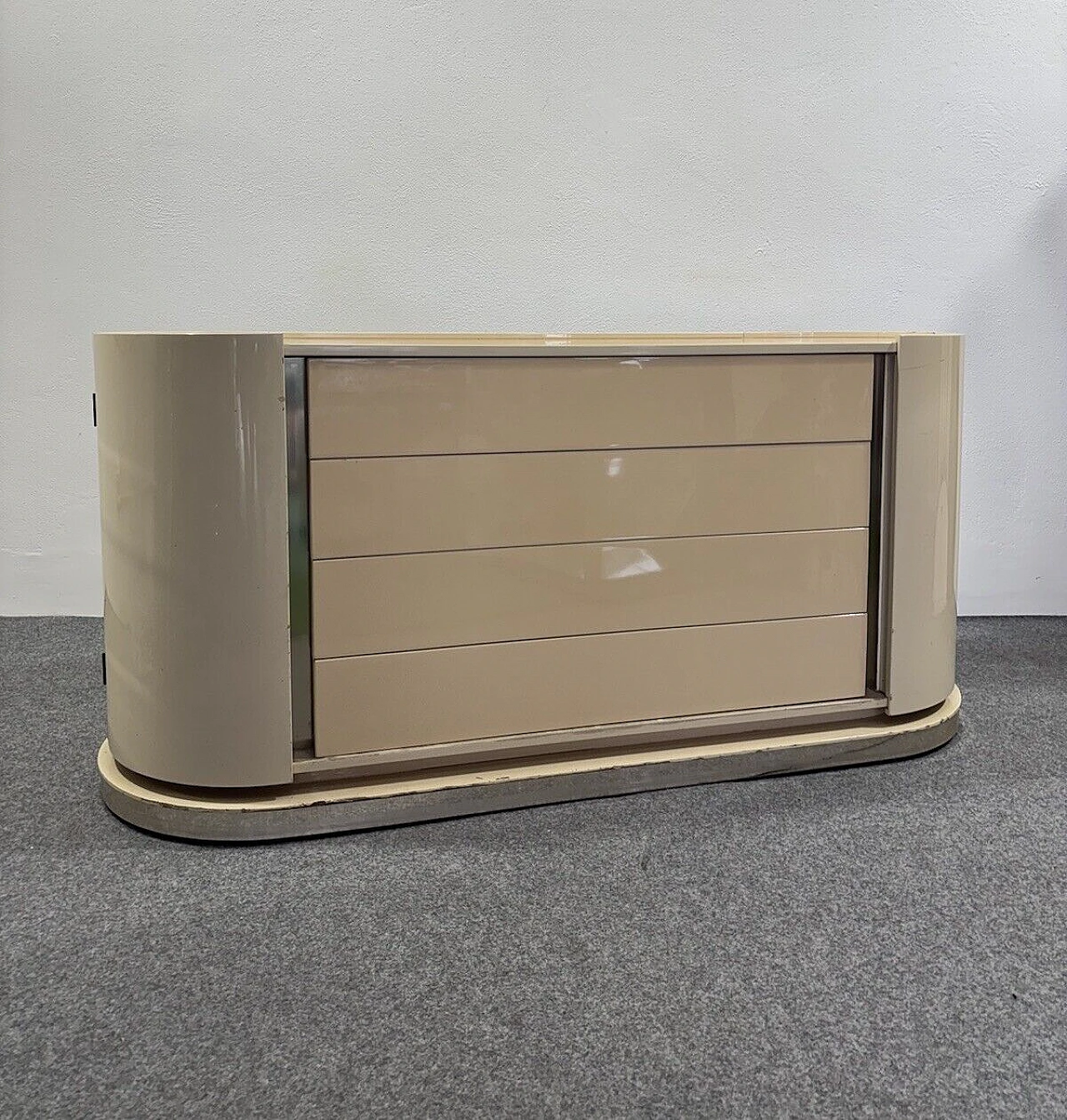 Space Age sideboard in the style of Karl Springer, 1970s 3